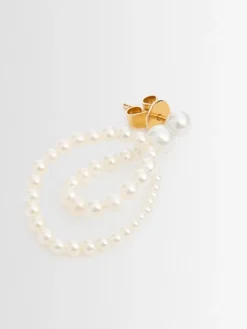 Orecchino Petite Wrapped in oro 14kt / perle