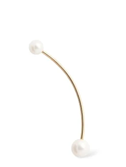 Orecchino singolo Stellari Grande con perle