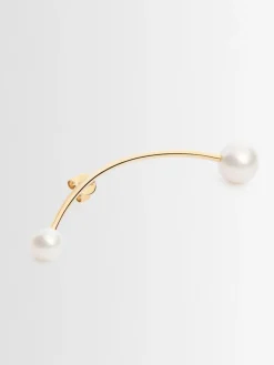 Orecchino singolo Stellari Grande con perle