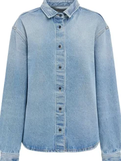 Overshirt Luce in denim stonewash