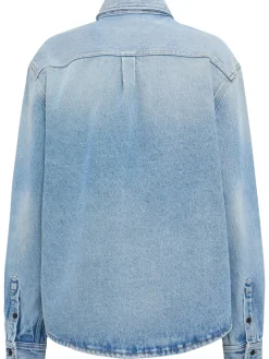 Overshirt Luce in denim stonewash