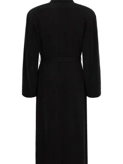Oversize cupro trench coat