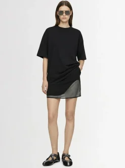 Oversized cotton short sleeve t-shirt