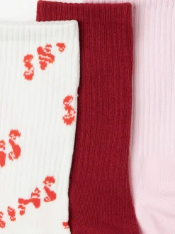Pack of 3 ribbed socks