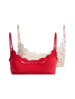 Pack of 2 scoop bralettes