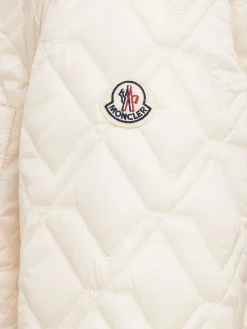 Padded diamond quilted shirt jacket