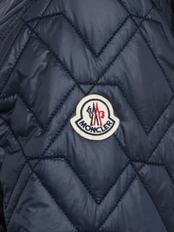 Padded diamond quilted shirt jacket