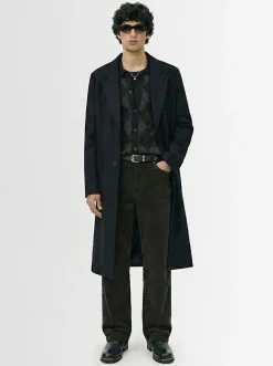 Pantaloni a coste taglio ampio