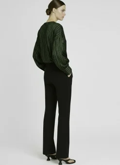 Pantaloni a gamba ampia Portias in lana