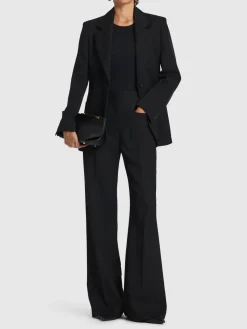 Pantaloni Alina in misto lana