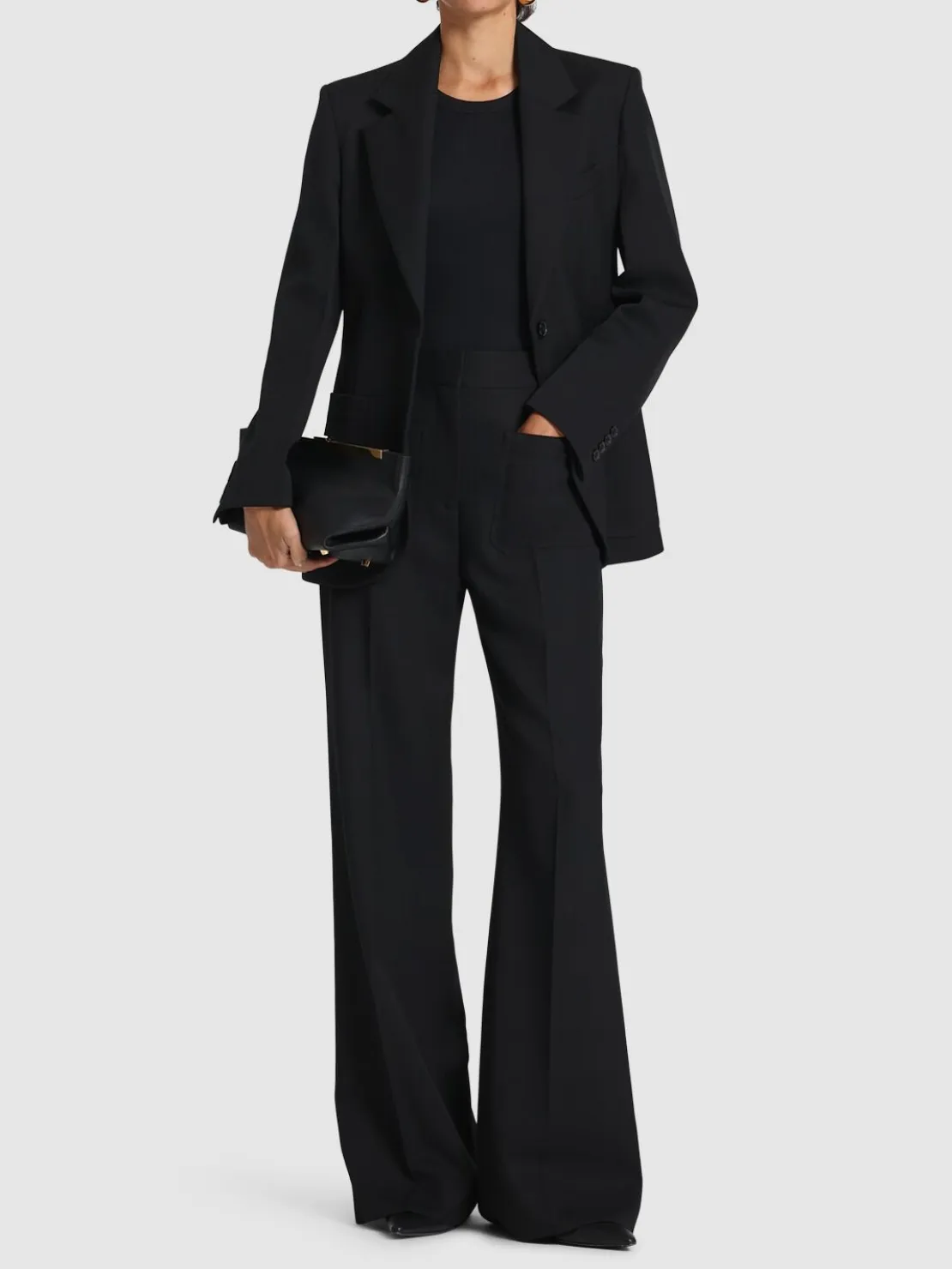Pantaloni Alina in misto lana