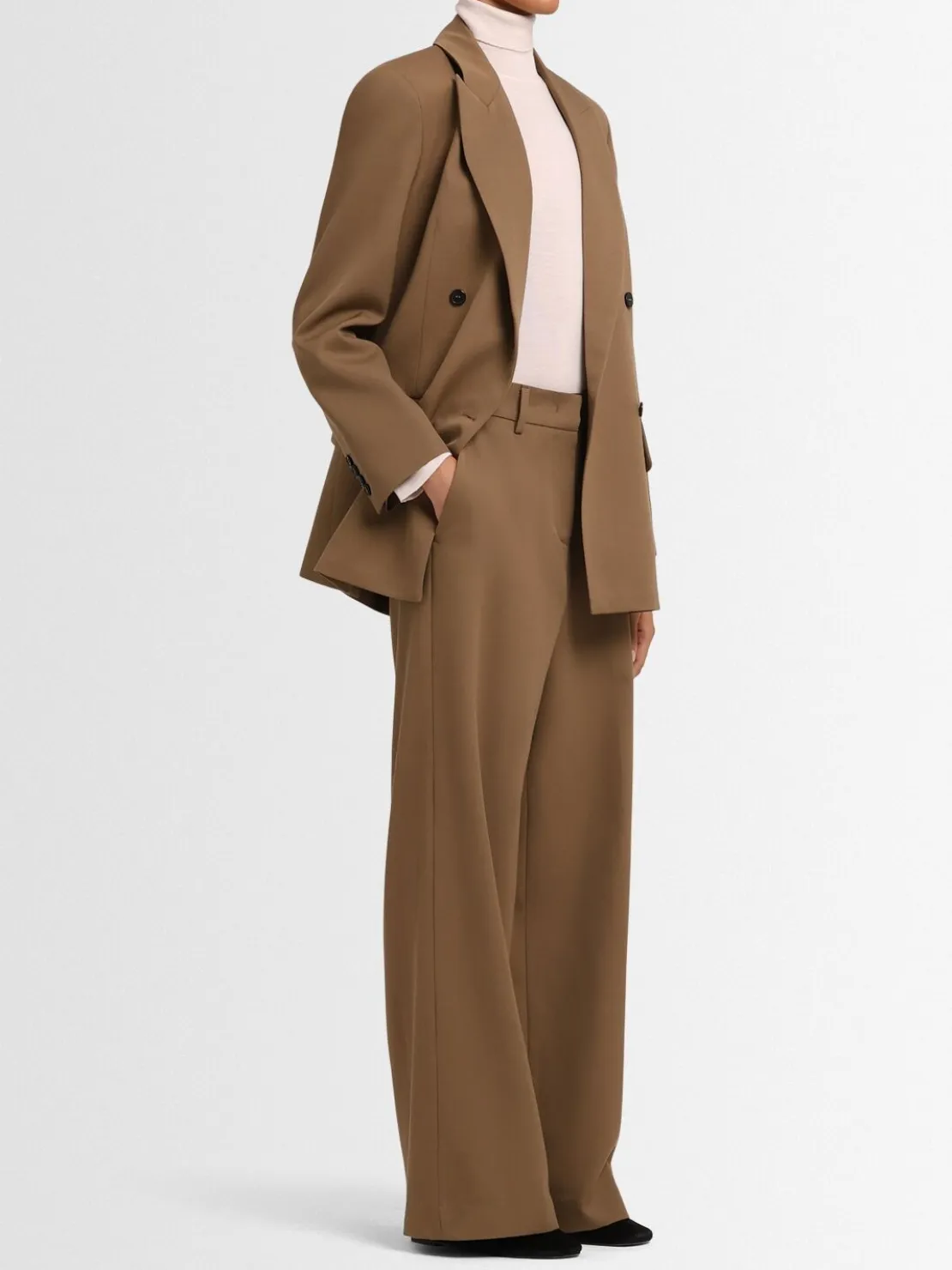 Pantaloni Amira in twill di lana