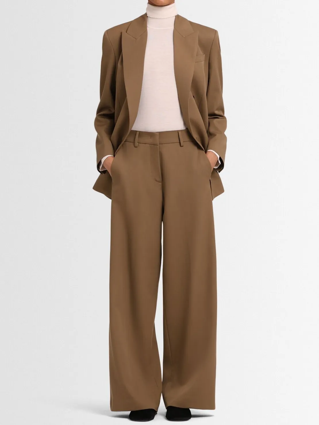 Pantaloni Amira in twill di lana