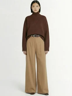 Pantaloni ampi Brickell con pinces