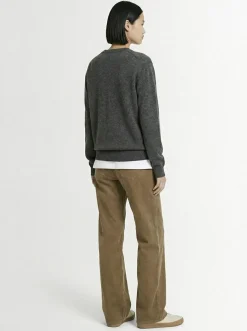 Pantaloni ampi Eglitta in cotone millerighe