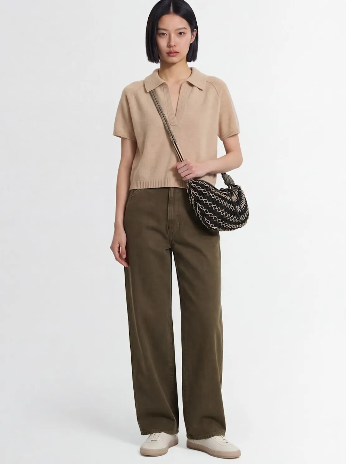 Pantaloni ampi in cotone