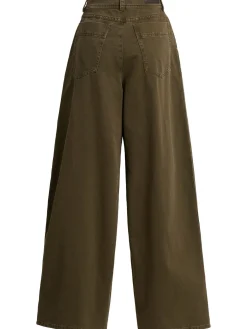 Pantaloni ampi in cotone