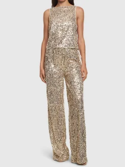 Pantaloni ampi Nolan con paillettes