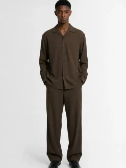 Pantaloni Ari in lana morbida