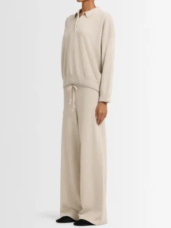 Pantaloni Aurora in maglia di lana