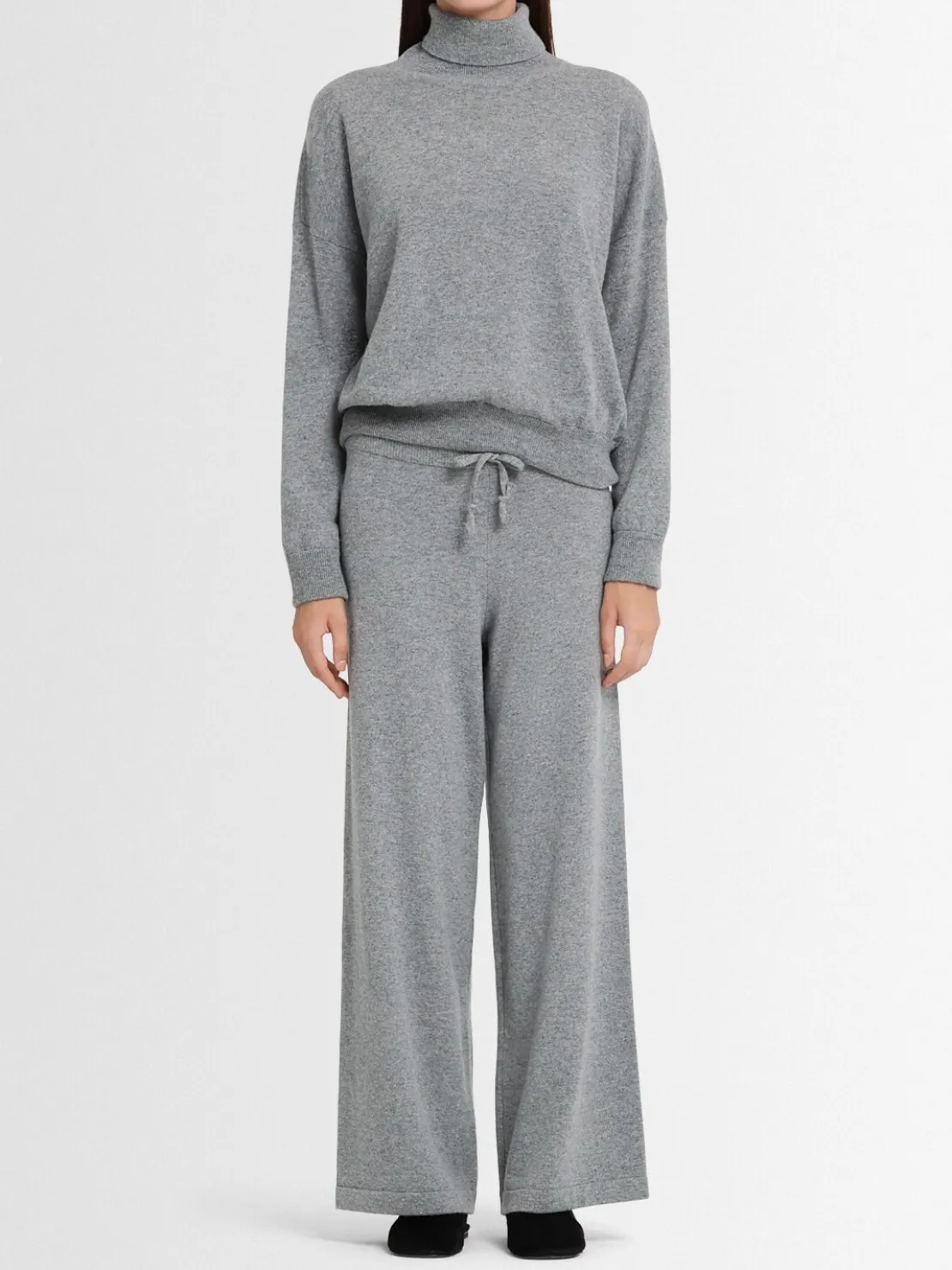 Pantaloni Aurora in maglia di lana