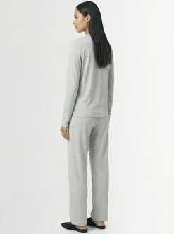Pantaloni boyfriend in misto cotone
