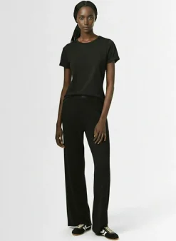 Pantaloni boyfriend in misto cotone