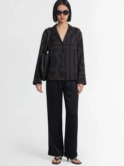 Pantaloni Cabello in raso