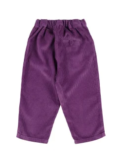 Pantaloni capri in cotone millerighe