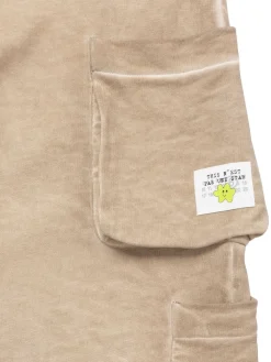 Pantaloni cargo in felpa di cotone spazzolato