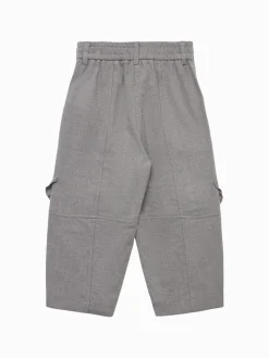 Pantaloni cargo in flanella