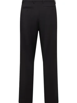Pantaloni chino ampi in twill di lana