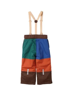 Pantaloni da neve color block