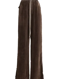 Pantaloni Dietrich in velluto con coulisse