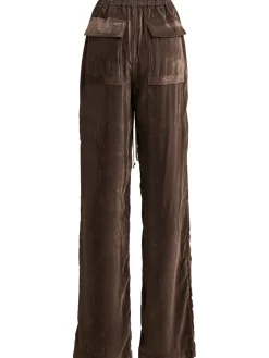 Pantaloni Dietrich in velluto con coulisse