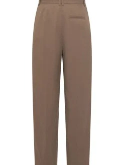 Pantaloni dritti Alfidis in gabardina di cotone