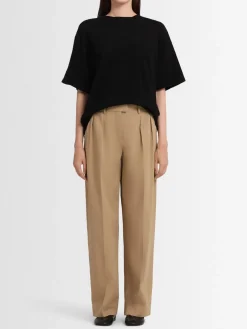 Pantaloni dritti Alfidis in gabardina