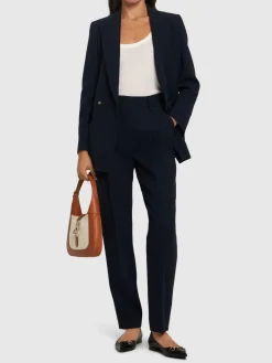 Pantaloni dritti Fox in lana
