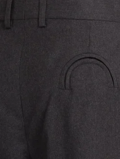 Pantaloni dritti Fox in lana