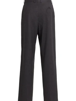 Pantaloni dritti Fox in lana