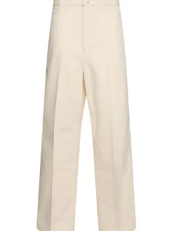 Pantaloni dritti in cotone