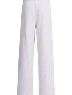Pantaloni dritti in felpa di misto cotone