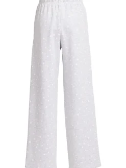 Pantaloni dritti in misto cotone