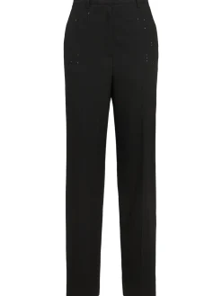 Pantaloni dritti in misto viscosa