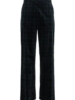 Pantaloni dritti in velluto di cotone