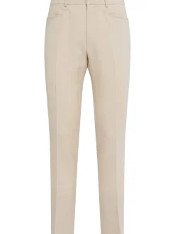 Pantaloni Dyllan in twill di misto mohair