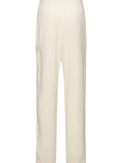 Pantaloni Emery in crepe di lana e viscosa