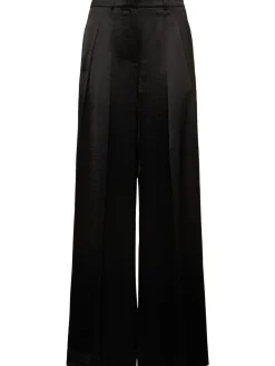 Pantaloni gamba ampia con doppia pince