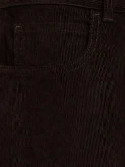 Pantaloni gamba ampia Eglitta in cotone millerighe