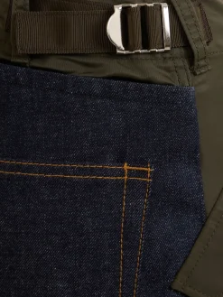 Pantaloni gamba ampia in denim